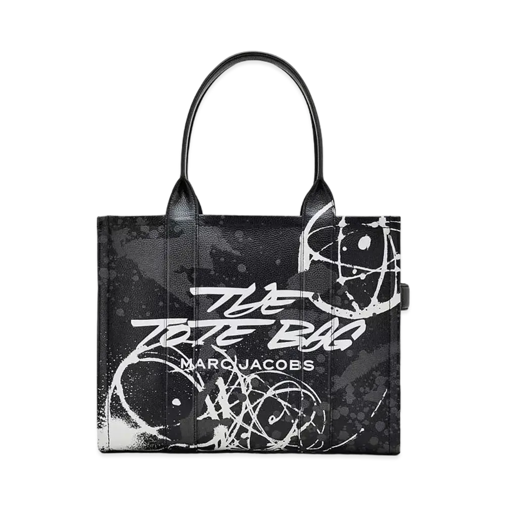 Marc Jacobs x FUTURA Leather Large Tote Bag