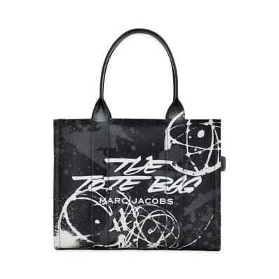 Marc Jacobs x FUTURA Leather Large Tote Bag