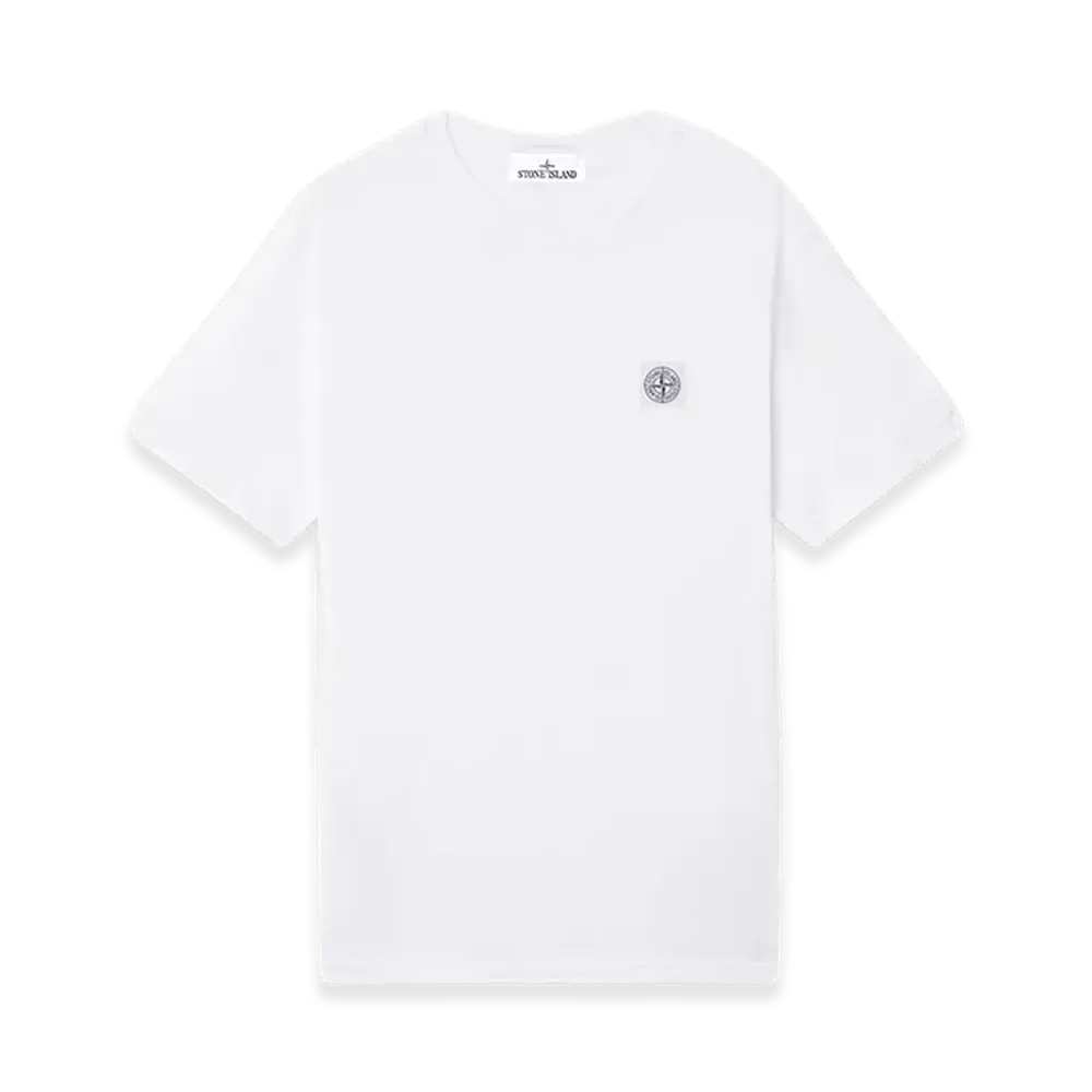 Stone Island Short-Sleeved T-Shirt In Organic Cotton Jersey "White"