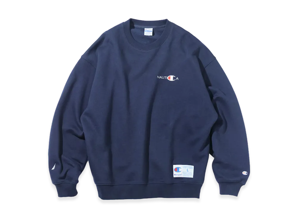 Champion x NAUTICA Embroidered Sweatshirt "Navy"