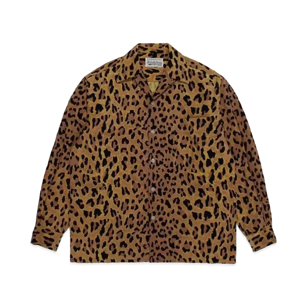 WACKO MARIA Corduroy Open Collar Shirt "Yellow"