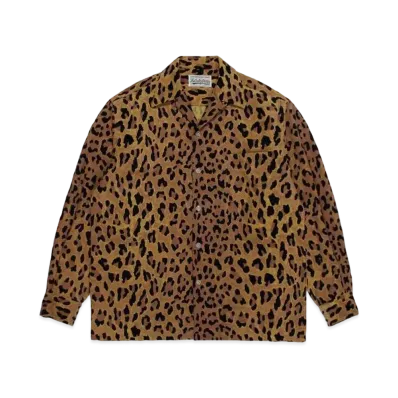 WACKO MARIA Corduroy Open Collar Shirt "Yellow"