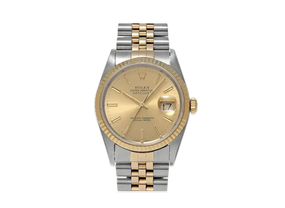 ROLEX Datejust "Champagne/Stainless Steel/Yellow Gold"