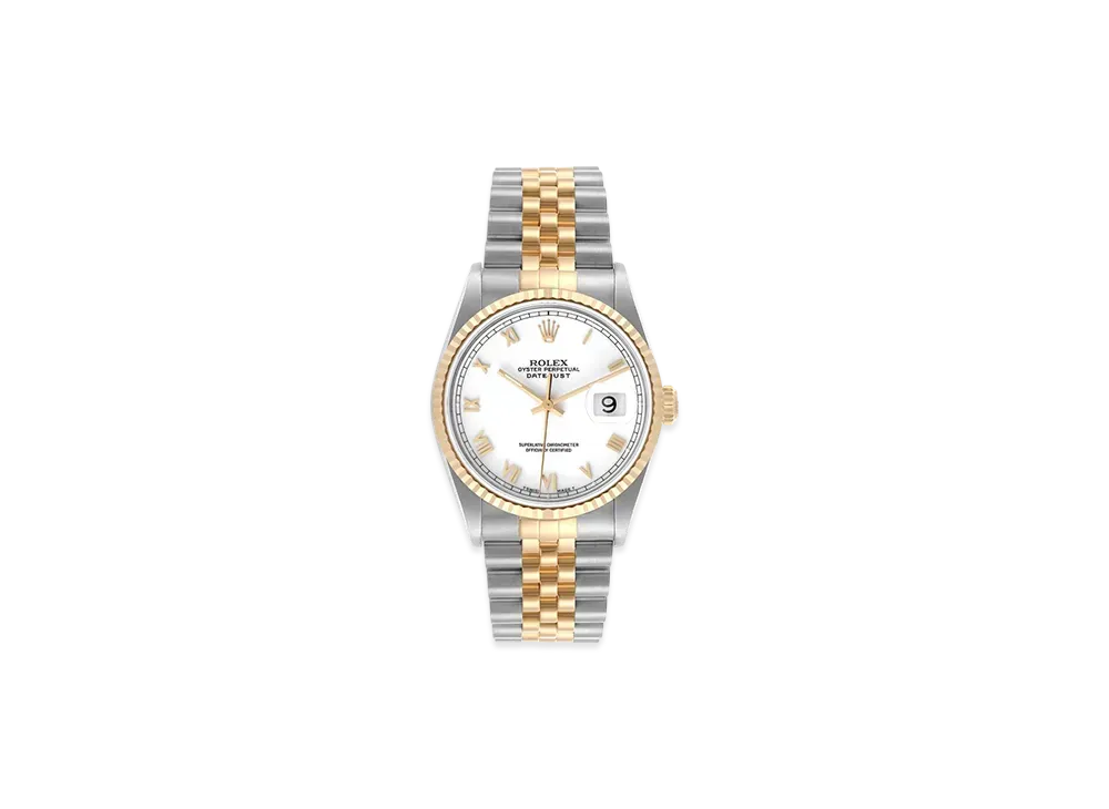 ROLEX Datejust "White Roman/Stainless Steel/Yellow Gold"