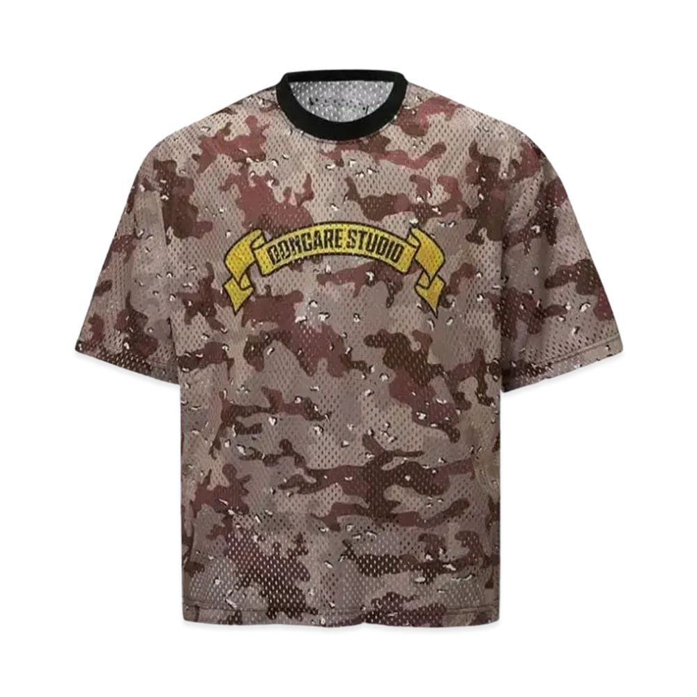 DONCARE Camo Polyester Jersey Mesh T-Shirt "Camo"