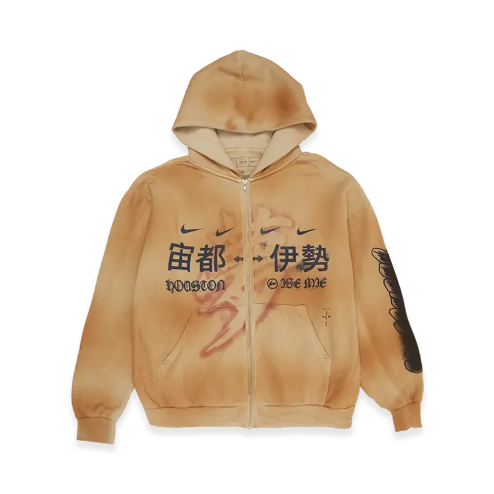 Travis Scott Cactus Jack x Fragment x Nike Houston To Ise Mie Zip Hoodie "Beige"