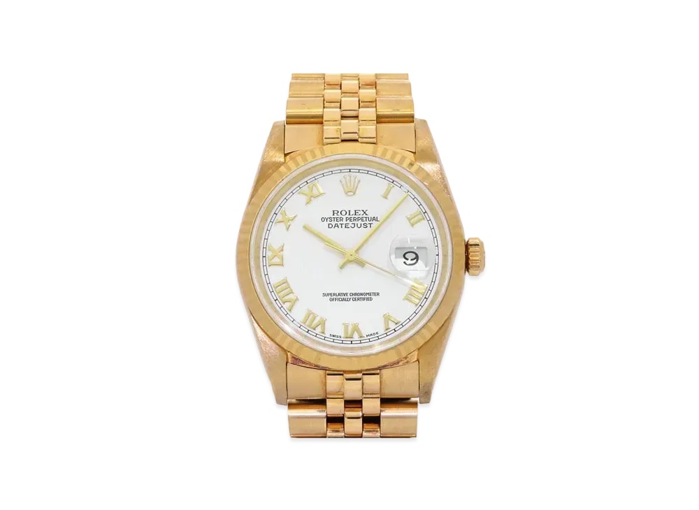 ROLEX Datejust "White Roman/Yellow Gold"