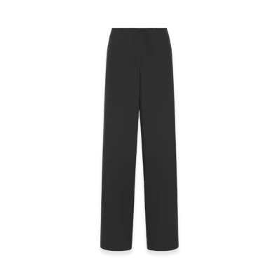 Dior Women's Flared Pants Silk Poplin "Black"