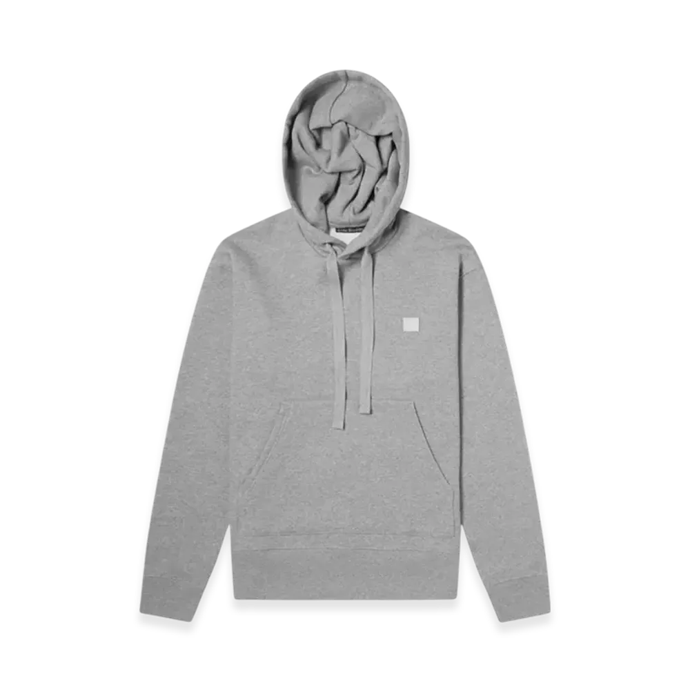Acne Studios Ferris Face Hooded Sweatshirt "Light Grey Melange"
