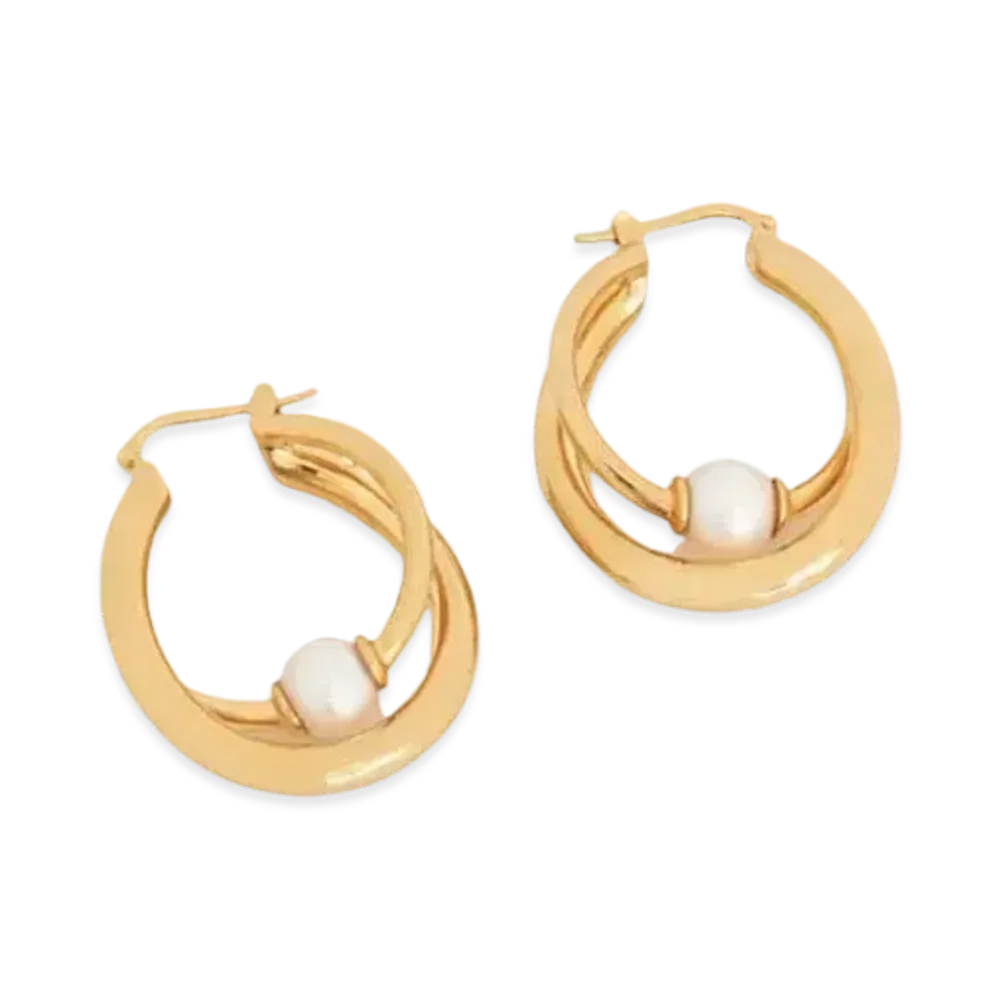 Chloe Darcey Hoop Earrings "Bright Gold"