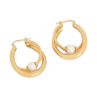 Chloe Darcey Hoop Earrings "Bright Gold"