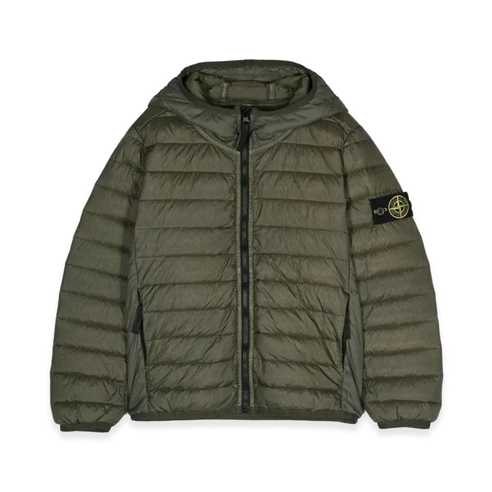 Stone Island Kids Coats "Green"