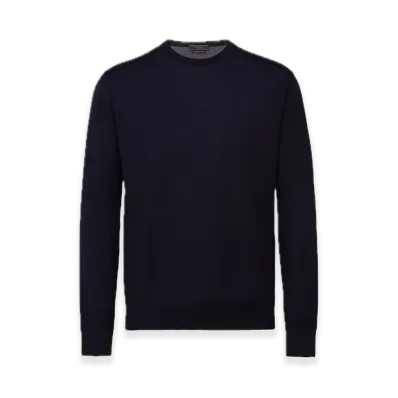 PRADA Worsted Wool Sweater "Navy"