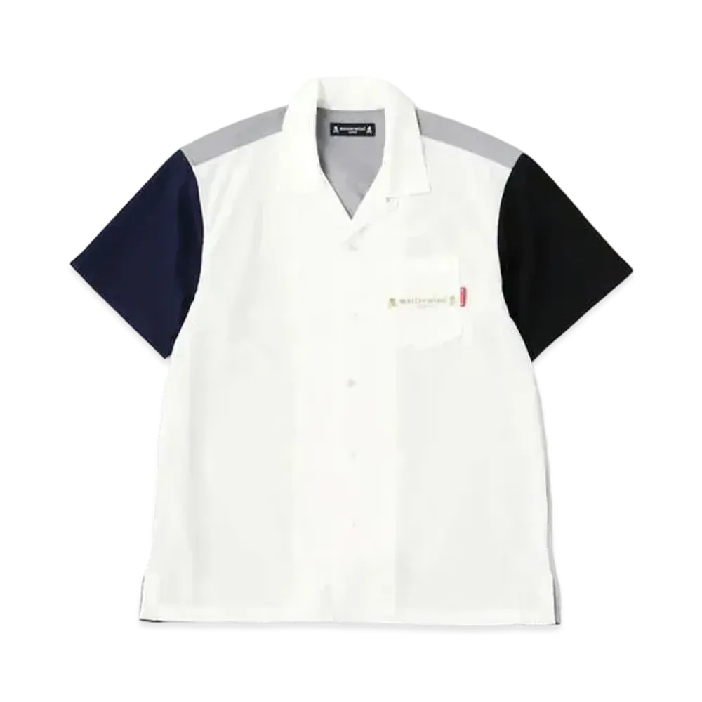 mastermind JAPAN Color Blocking SS Shirts "White Base"