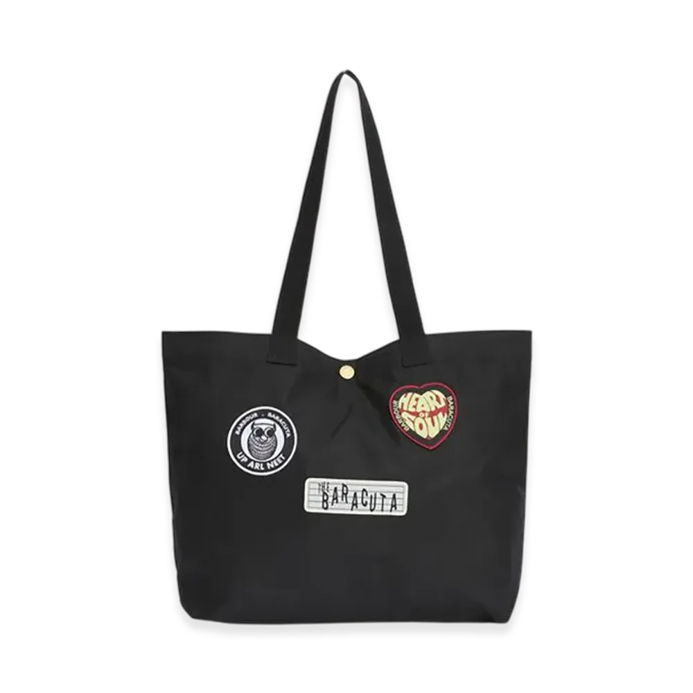 Barbour x BARACUTA Wax Tote Bag "Black"