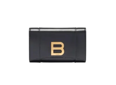 BALENCIAGA Hourglass Medium Wallet "Black"
