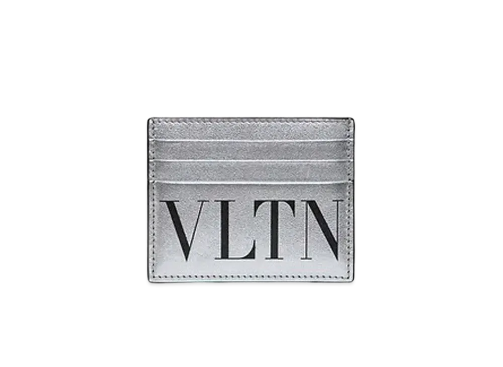 Valentino VLTN Card Case "Silver/Black"