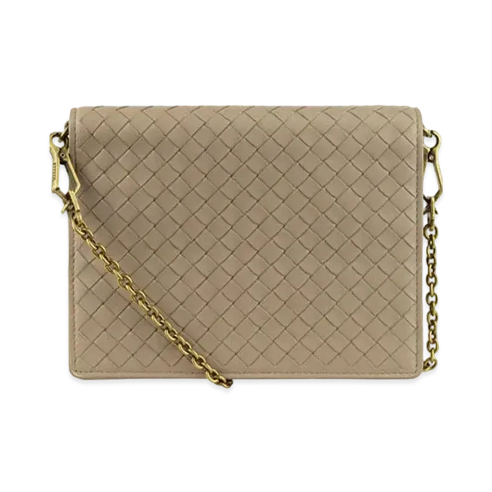 Bottega Veneta Shoulder Wallet Chain "Grey"