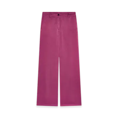 DRIES VAN NOTEN Women's Overdyed Pants "Raspberry"