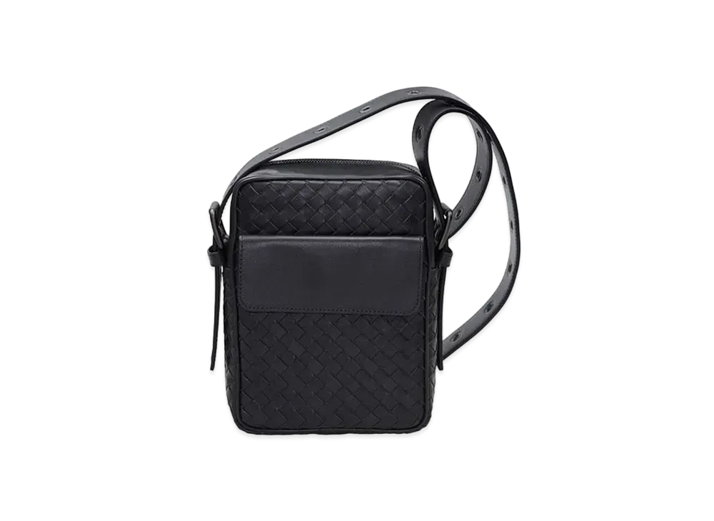 Bottega Veneta Lambskin Shoulder Bag "Grey"