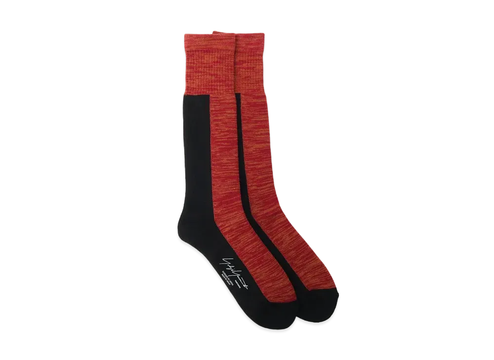 Yohji Yamamoto Pour Homme 32/-C/AC PILE LONG SOCKS "Red"