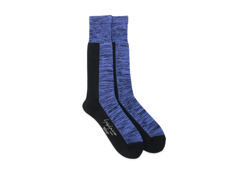 Yohji Yamamoto Pour Homme 32/-C/AC PILE LONG SOCKS "Navy"