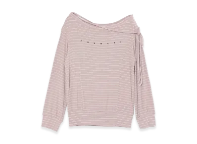 ANDMARY Women's Amy Loose Oneshoulder Tops "Pink Beige"