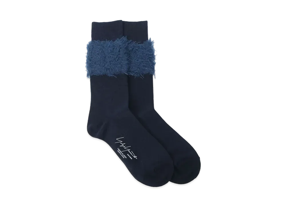 Yohji Yamamoto Pour Homme C/AC MOHAIR SOCKS "Navy"