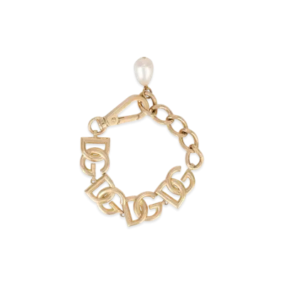 Dolce&Gabbana Link Bracelet With DG Multi-Logo "Gold"