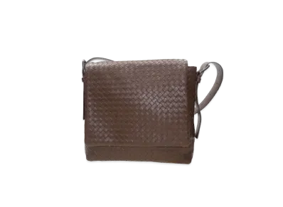 Bottega Veneta Lambskin Shoulder Bag "Brown"