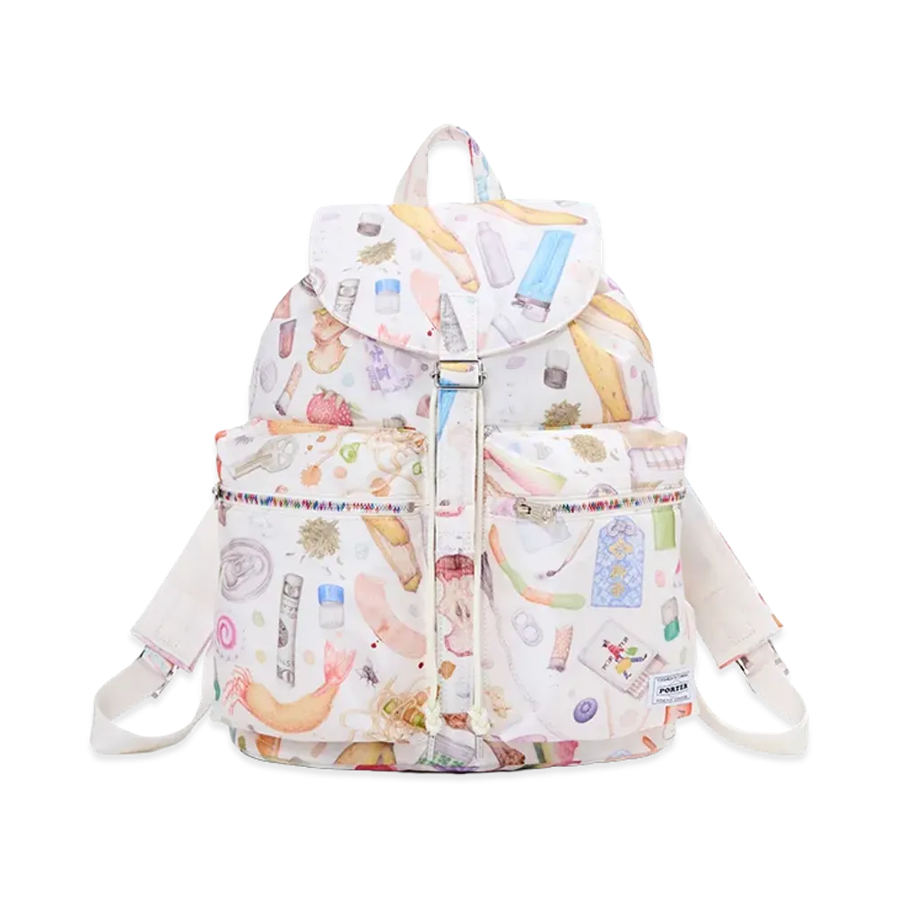 PORTER x Aurel Schmidt Backpack "White"