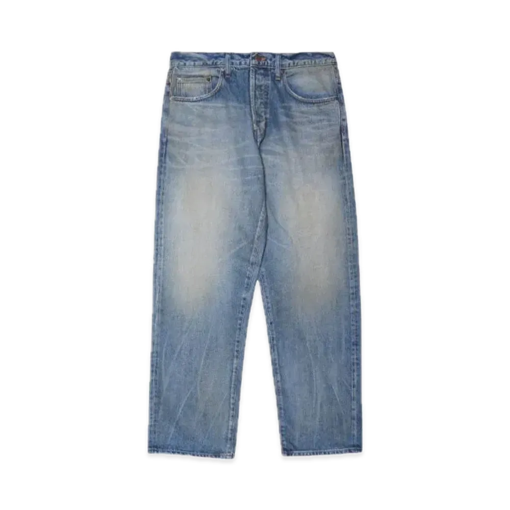 Supreme Distressed Loose Fit Selvedge Jean "Washed Indigo" (24SS)