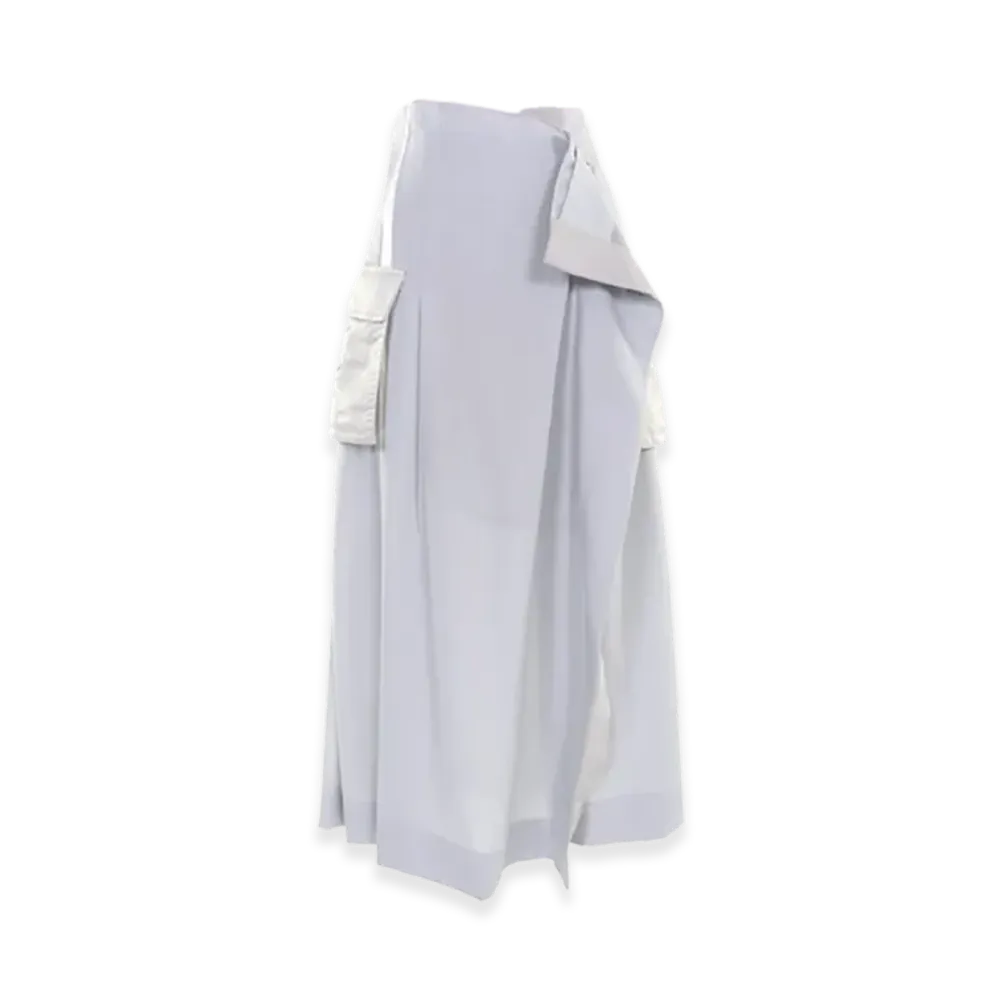sacai Suiting Mix Skirt "Light Gray"