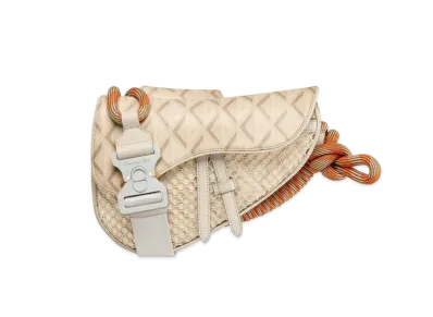 Dior Nautic Saddle Bag CD Diamond Canvas "Natural"