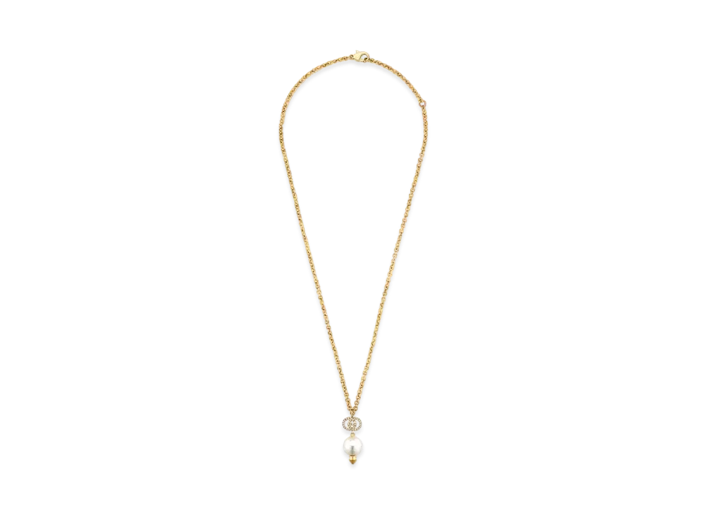 GUCCI Interlocking G Necklace With Pearl