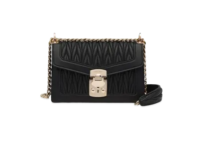 MIU MIU Miu Confidential Materasse Leather Bag "Black"