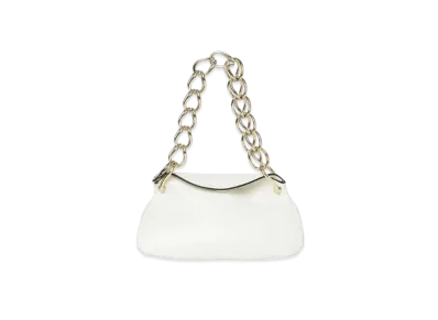 Chloe Juana Mini Bag In Supple Shiny Calfskin "White"