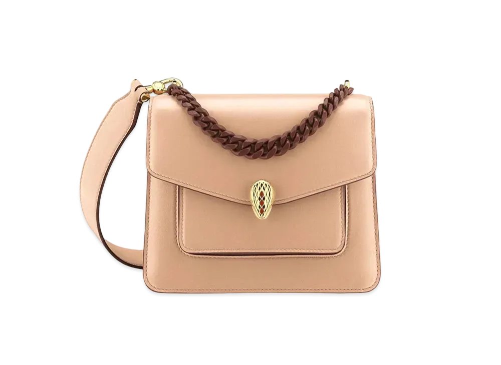 BVLGARI Serpenti Forever Crossbody Bag "Beige"