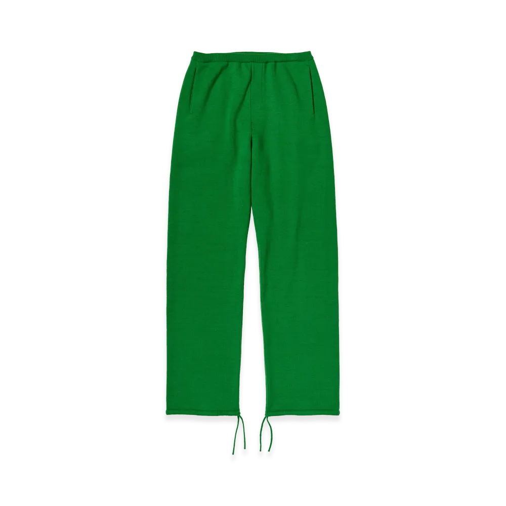 AURALEE Super Fine Wool Knit Pants "Green"