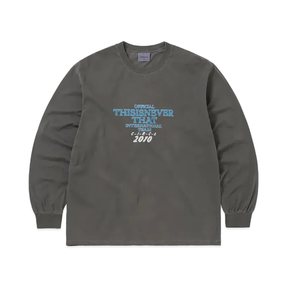 thisisneverthat Meteor L/S Tee "Charcoal"