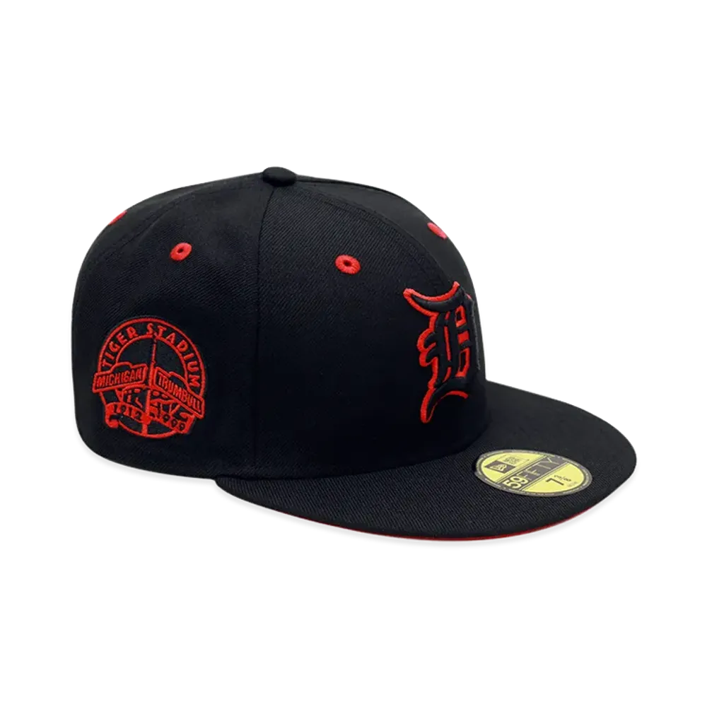 NEW ERA x THE CAP 59Fifty Red Devil II Detroit Tigers "Black/Red"