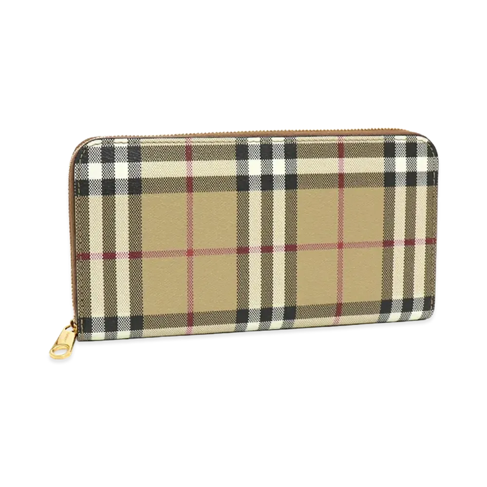 Burberry Zip-Around Continental Wallet "Archive Beige"