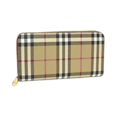 Burberry Zip-Around Continental Wallet "Archive Beige"