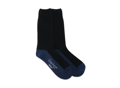 Yohji Yamamoto Pour Homme MOLE STITCH RIB SOCKS "Black"