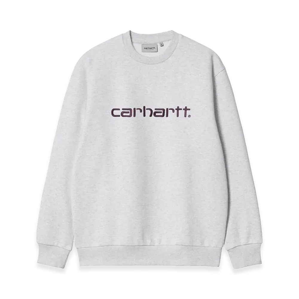 Carhartt WIP Carhartt Sweat "Ash Heather/Cozy Purple"