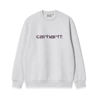 Carhartt WIP Carhartt Sweat "Ash Heather/Cozy Purple"