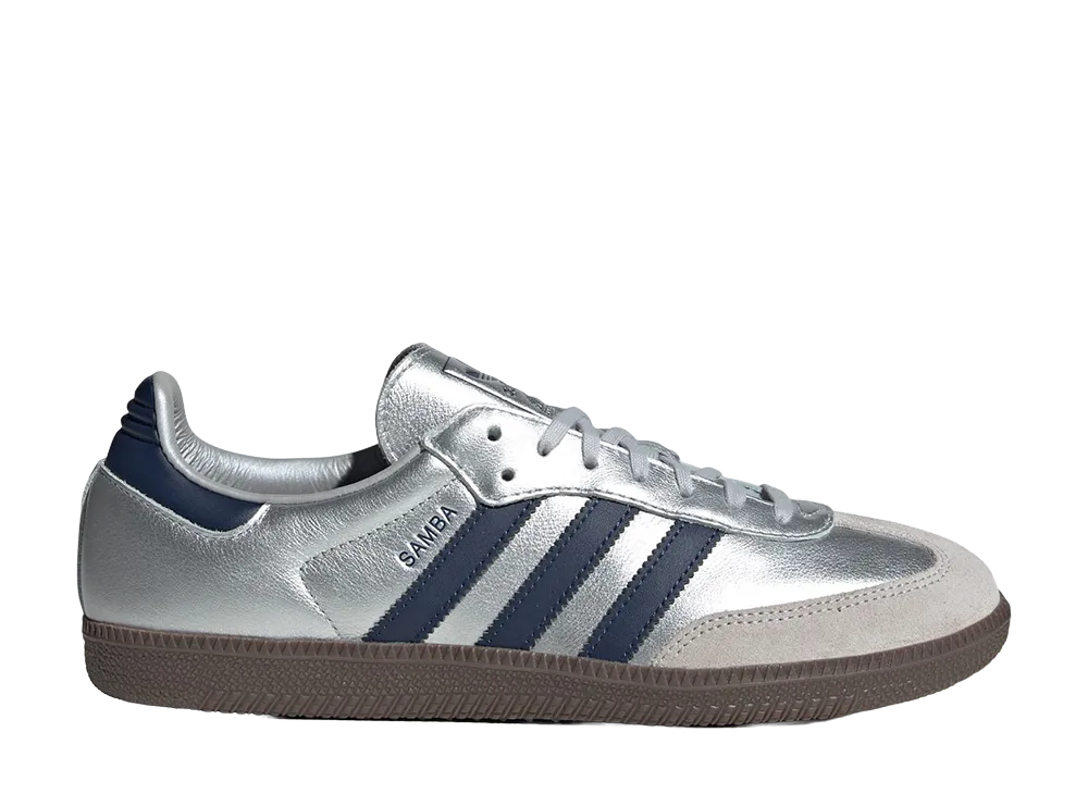 adidas Samba OG "Matte Silver/Night Indigo"