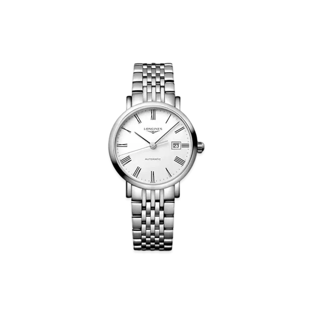 Longines Elegant Collection 29.00 mm "Matte White/Stainless Steel" L4.310.4.11.6