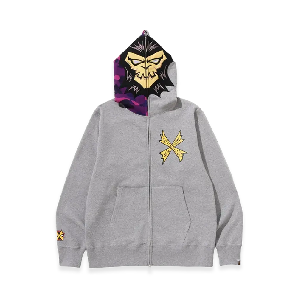 A BATHING APE BAPEMAN-X Full Zip Hoodie "Gray"