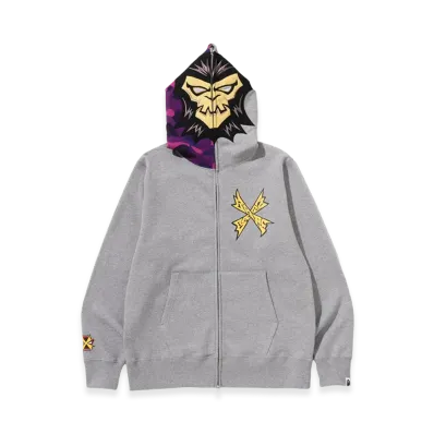 A BATHING APE BAPEMAN-X Full Zip Hoodie "Gray"